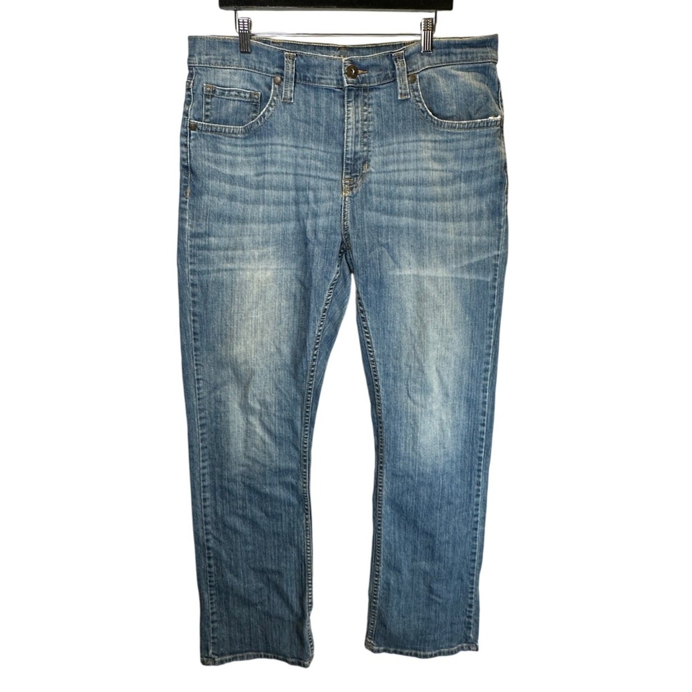 Cody James Mens Blue Denim Straight Leg Jeans 38W x 30L